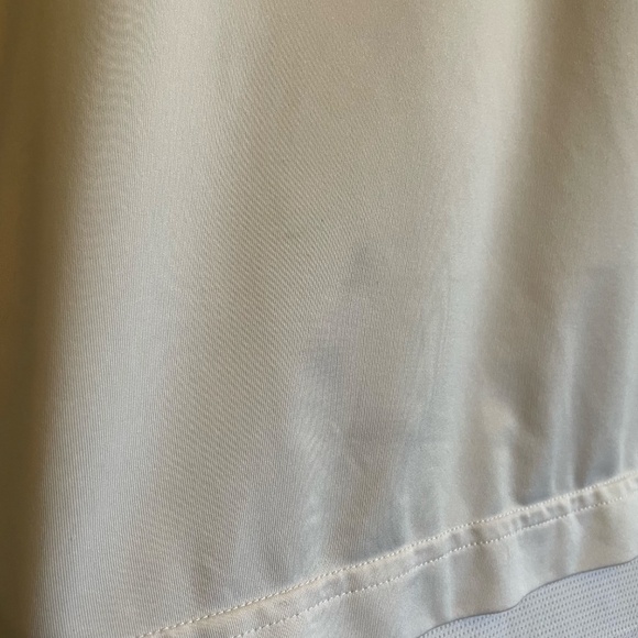 Adidas White & Blue Cap Sleeve Athletic Tee – Size Medium Junior GUC *Flaw - Picture 5 of 7